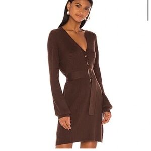 Chocolate Brown Song of Style Sweater Mini Dress